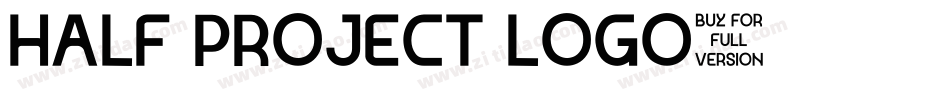 Half Project Logo字体转换